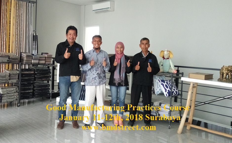 Public Training Good Manufacturing Practices Januari 2018 di Surabaya